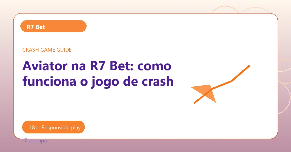 Aviator na R7 Bet: como funciona o jogo de crash - R7 Bet guide