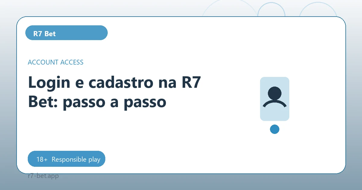 Login e cadastro na R7 Bet: passo a passo - R7 Bet guide